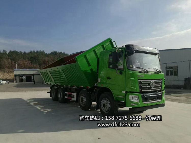 東風(fēng)濰柴300動(dòng)力7米6側翻自卸車(chē)，輕皮側翻前四后八自卸車(chē)圖片